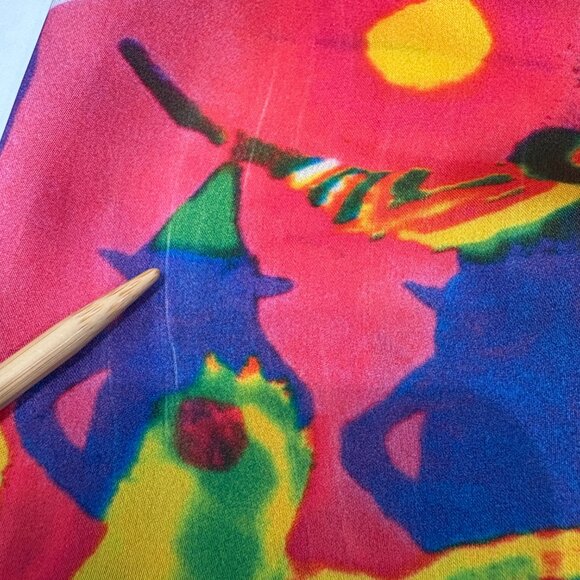 NWT Manish Vaid Colorful Romper Size S Roll Tab Long Sleeve Beaded Embellished - Picture 15 of 16